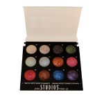 Display 12 culori Fard de pleoape cotto cu efect sidef/ umed și uscat