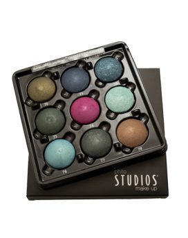 Paletă 9 culori - Fard de pleoape cotto cu efect sidef/ umed și uscat