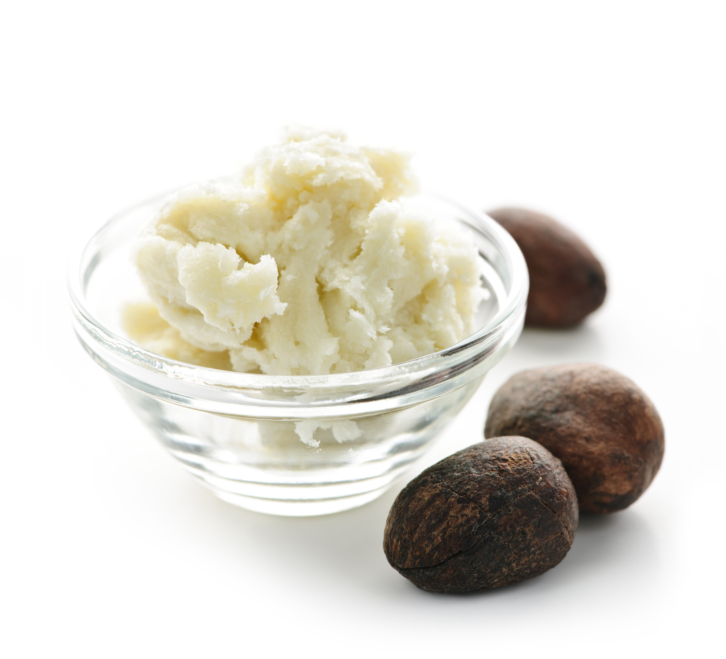 Shea butter and nuts in bowl Unt de shea (Karite) - imagine 1